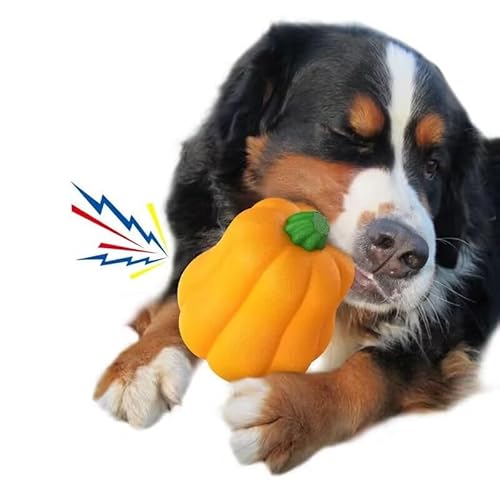 Knabberspielzeug for den Außenbereich – Handwurf-Pumpkinball-Hundespielzeug – Kauspielzeug for Hunde – verteilte Hundepuzzle-Spielzeuge mit Leckerlis for Hunde, großes interaktives Hundespielzeug for von MINGOUOLD