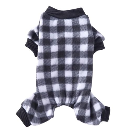 Hundepyjamas Winterhundekleidung Drucken Warme Overalls Mantel Für Kleine Hunde Hündchen Katze Chihuahua Pommersche Kleidung Overalls von MINGSO