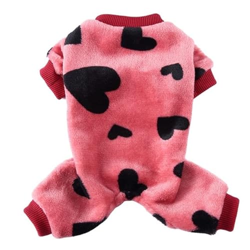 Hundepyjamas Winterhundekleidung Drucken Warme Overalls Mantel Für Kleine Hunde Hündchen Katze Chihuahua Pommersche Kleidung Overalls von MINGSO