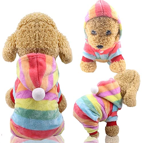 MINGSO Hundebekleidung Pyjamas Fleece Overall Winter Hundebekleidung Vier Beine Warme Haustierbekleidung Outfit Kleine   Hundekostüm Bekleidung von MINGSO