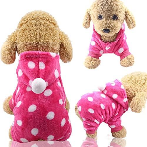 MINGSO Hundebekleidung Pyjamas Fleece Overall Winter Hundebekleidung Vier Beine Warme Haustierbekleidung Outfit Kleine   Hundekostüm Bekleidung von MINGSO