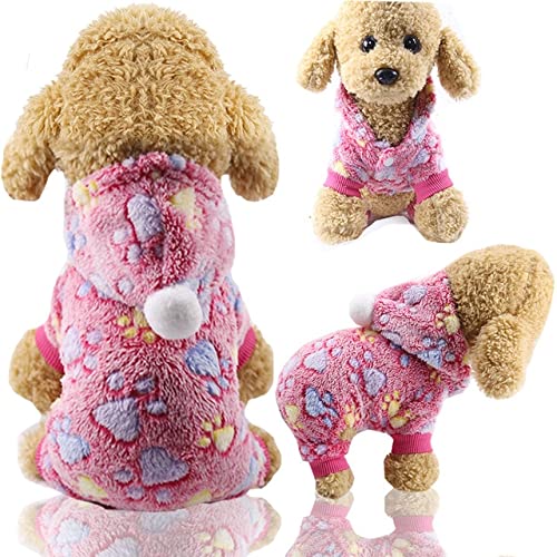 MINGSO Hundebekleidung Pyjamas Fleece Overall Winter Hundebekleidung Vier Beine Warme Haustierbekleidung Outfit Kleine Hundekostüm Bekleidung MINGSO Hundebekleidung Pyjamas Fleece Overall Winter Hundebekleidung Vier Beine Warme Haustierbekleidung Outfit Kleine Hundekostüm Bekleidung von MINGSO