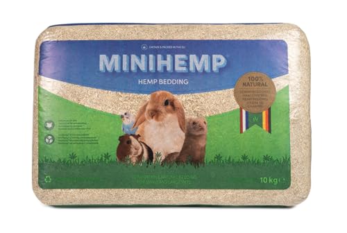 MINIHEMP MiniHemp100 l Einstreu für Kleintiere, 10 kg, Natürliches Hanf-Einstreu und Nistmaterial MINIHEMP MiniHemp100 l Einstreu für Kleintiere, 10 kg, Natürliches Hanf-Einstreu und Nistmaterial von MINIHEMP