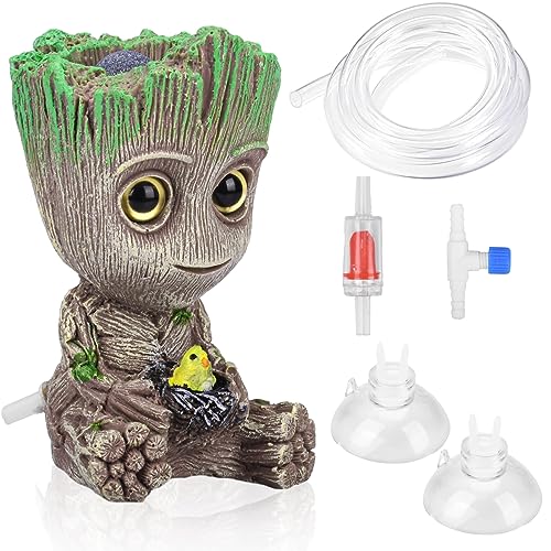 MINSHUXI Treant Groot,Aquariumdeko,ünstliche Landschaftsgestaltung, Blasensteindekoration, mit Rückschlagventilen Satz, 25 cm Schlauch, Saugnapf*2 MINSHUXI Treant Groot,Aquariumdeko,ünstliche Landschaftsgestaltung, Blasensteindekoration, mit Rückschlagventilen Satz, 25 cm Schlauch, Saugnapf*2 von MINSHUXI