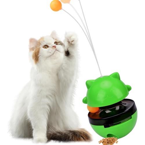 MINSHUXI KatzenSpielzeug interaktives katzenspielzeug katzenspielzeug Intelligenz Automatisch Intelligenzspielzeug mit Spielzeug Futterautomat von MINSHUXI