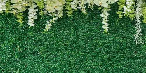 MIRRORANG 120x61cm Aquarium Hintergrund Grünes Gras Wand Weiße Blumen Terrarium Hintergrund Dekoration Reptilien Tank Hintergründe von MIRRORANG