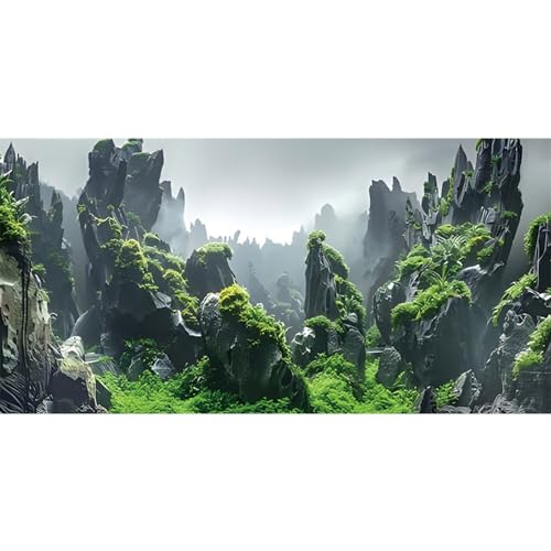 MIRRORANG 180x61cm Stein Aquarium Hintergrund Felsen Bild Fisch Tank Hintergrund Terrarium Hintergrund Dekoration von MIRRORANG