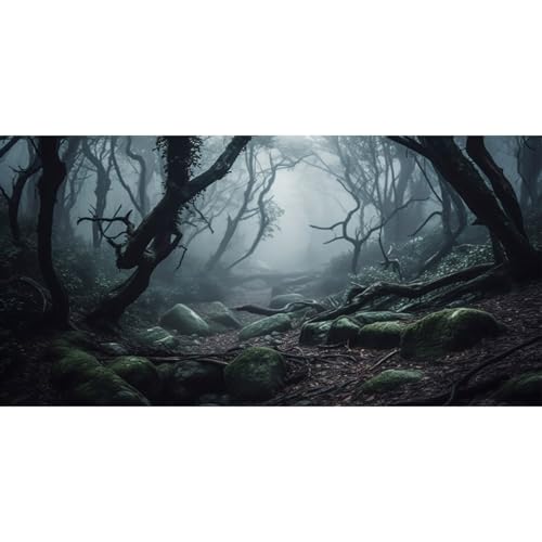 MIRRORANG 76x46cm Gothic Aquarium Hintergrund, Wald, Baum, verlassener Pfad, Halloween, Vinyl, langlebiger, gruseliger Aquarium Hintergrund MIRRORANG 76x46cm Gothic Aquarium Hintergrund, Wald, Baum, verlassener Pfad, Halloween, Vinyl, langlebiger, gruseliger Aquarium Hintergrund von MIRRORANG