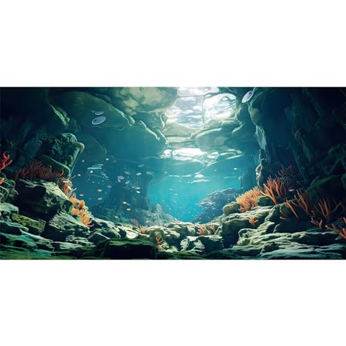 MIRRORANG 91x50cm Unterwasserwelt Aquarium Hintergrund Steine Hintergrund Flussbett & See Aquarium Hintergrund Vinyl Hintergrund MIRRORANG 91x50cm Unterwasserwelt Aquarium Hintergrund Steine Hintergrund Flussbett & See Aquarium Hintergrund Vinyl Hintergrund von MIRRORANG