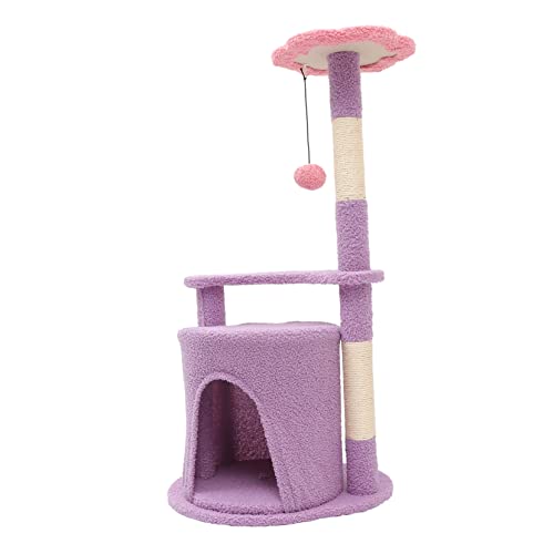1 x Katzen-Klettergerüst aus Plüsch, Katzenspielzeug, Kratzspielzeug, Plüsch, Spielrahmen, Plüsch, Katzenkratzbrett, Kratzbrett, Katzenstreu, Katzenstreu, Katzenstreu, Baum für Katzen 1 x Katzen-Klettergerüst aus Plüsch, Katzenspielzeug, Kratzspielzeug, Plüsch, Spielrahmen, Plüsch, Katzenkratzbrett, Kratzbrett, Katzenstreu, Katzenstreu, Katzenstreu, Baum für Katzen von MISETA