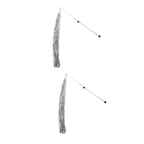 2pcs Cat Teaser Plüsch Zahnen Spielzeug Plüsch Katzenspielzeug Katze Exerciser Spielspielzeug Katze Zauberstab Spielzeugaufsätze Draht Chaser Zauberstab Teaser Katze Interaktives Spielzeug Haustier 2pcs Cat Teaser Plüsch Zahnen Spielzeug Plüsch Katzenspielzeug Katze Exerciser Spielspielzeug Katze Zauberstab Spielzeugaufsätze Draht Chaser Zauberstab Teaser Katze Interaktives Spielzeug Haustier von MISETA