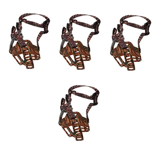 4 Stück Maulkorb Anti-Bell-Maulkorb Maulkorb Leine Hund Maulkorb Hund Maulkorb für große Hunde, kleiner Maulkorb für Hunde, Kunststoff, Haustier, Hund, Tarnung, Hundekäfig, Maulkorb 4 Stück Maulkorb Anti-Bell-Maulkorb Maulkorb Leine Hund Maulkorb Hund Maulkorb für große Hunde, kleiner Maulkorb für Hunde, Kunststoff, Haustier, Hund, Tarnung, Hundekäfig, Maulkorb von MISETA