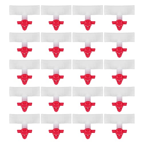 Automatische Geflügelbewässerung, 20 Sets Hühnernippelbewässerung Wasserfütterung Huhn Bewässerungsbecher mit T-Gelenken für Wachteln Tauben (Farbe: G3/2) von MISETA