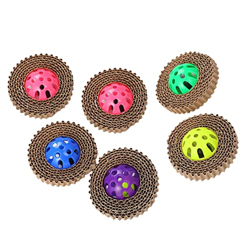 MISETA 6 Stück Kauspielzeug für Welpen, Kätzchen, Kauspielzeug, Hundespielzeug, Welpen, Kauspielzeug, Katze, Jagdspielzeug, Kunststoffball, Haustierzubehör, Quietschspielzeug, Katze, Spielball MISETA 6 Stück Kauspielzeug für Welpen, Kätzchen, Kauspielzeug, Hundespielzeug, Welpen, Kauspielzeug, Katze, Jagdspielzeug, Kunststoffball, Haustierzubehör, Quietschspielzeug, Katze, Spielball von MISETA