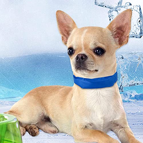MISETA Kühlendes Bandana für Hunde, bequemes Haustier-Hunde-Eishalsband, Chill-Out-Schal für Welpen, Haustiere, Katzen (Farbe: L) von MISETA