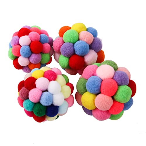 MISETA Pets Toys Cat Catnip Toys Chew Toys Pet Chew Toys Set Bell Balls Cat Toys Stuffing Squeaky Toy Cat Ball Cat Toys Supplies Pet Toys Favors Pet Cat Toy Set Plüschtiere Katzenminze Spielzeug von MISETA