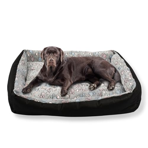 MISIOO Pet Zen Hundebett Waschbar 120x80 cm - Hundekorb Grosse Hunde - Komfortables Hunde Bett für Große Rassen, Waschbare Hundematte für sauberes und gemütliches Schlafen von MISIOO