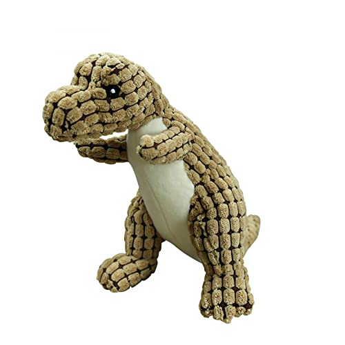 MISIY Gefülltes Hundespielzeug aus Cord, langlebiges interaktives Spielzeug, langlebiges, interaktives, Robustes Dino-Hundespielzeug für mittelgroße Hunde, quietschendes Plüsch-Hundespielzeug MISIY Gefülltes Hundespielzeug aus Cord, langlebiges interaktives Spielzeug, langlebiges, interaktives, Robustes Dino-Hundespielzeug für mittelgroße Hunde, quietschendes Plüsch-Hundespielzeug von MISIY