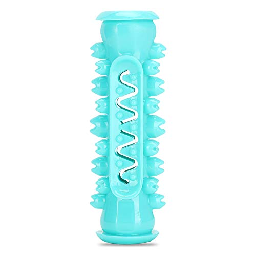 MISNODE Hundespielzeug, Backenzähne, Zähneputzen, Hundespielzeug, Stressabbau, Haustier-Kauspielzeug, Stab, Puzzle, Training, Spielen, Beißen, Zahnbürstenspielzeug, Langlebiges(See Blau) von MISNODE