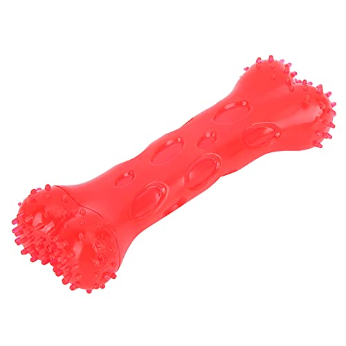 MISNODE Knochen Geformtes Hundes Pielzeug, Trrth Bürsten Hundes Pielzeug Stress Freigabe Haustier Kauen Spielzeug Molar Rod Teeth Stick Toy Bite Kauen Training Spielzeug(Rot) von MISNODE