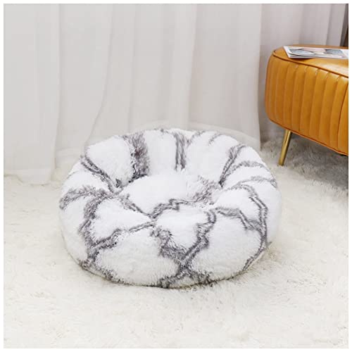 MISSMAO Deluxe-Haustierbett,für Katzen und Hunde, Hundebett Katzenbett Flauschig Rund aus Plüsch Donut Kuscheliges Hundekissen Hundekorb Waschbar,B-Grau Weiß,100cm MISSMAO Deluxe-Haustierbett,für Katzen und Hunde, Hundebett Katzenbett Flauschig Rund aus Plüsch Donut Kuscheliges Hundekissen Hundekorb Waschbar,B-Grau Weiß,100cm von MISSMAO