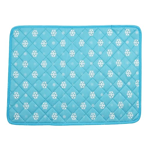 MISSMAO Hundebett Kühlmatte für Hunde Haustier rutschfest Hundebetten, Selbstkühlende Hundematte, Waschbar Selbstkühlende Matte, Haustier Kühlmatte für Hunde Katzen,Blau,XXL (150x90cm) von MISSMAO