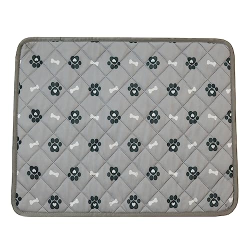 MISSMAO Hundebett Kühlmatte für Hunde Haustier rutschfest Hundebetten, Selbstkühlende Hundematte, Waschbar Selbstkühlende Matte, Haustier Kühlmatte für Hunde Katzen,Grau,XXL (150x90cm) von MISSMAO