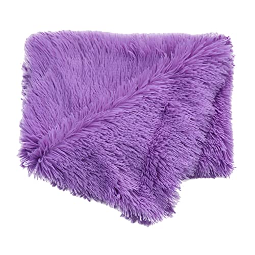 MISSMAO Hundematten, Luxus Plüsch weiche Haustier Matten, waschbar Hundekiste Betten Hundedecke für große mittlere und kleine Hunde und Katzen,Violett,L(100x75cm) von MISSMAO