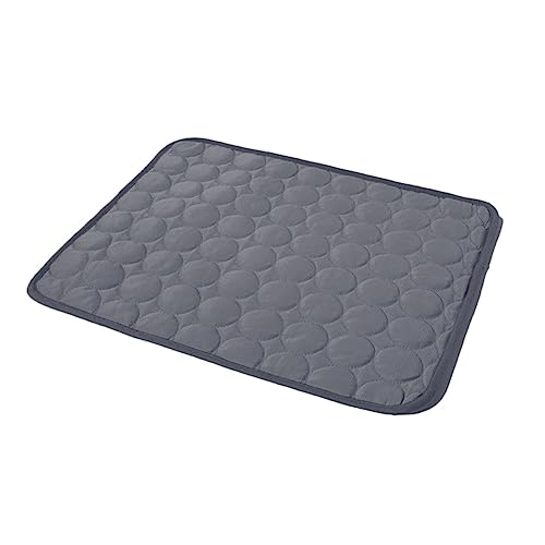 MISSMAO Kühlmatte Hunde Katzen, Haustier Kühlmatte Hundebett Waschbar Hundematte Weich und Atmungsaktiv Matte Kühl Outdoor Zuhause Auto,Grau2,XS (40x30cm) von MISSMAO