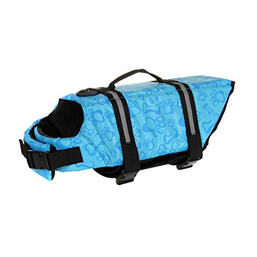MISSMAO Schwimmmantel Hundeschwimmweste Schwimmweste Hunderettungsweste Rettungsweste Hundeweste Warnweste Dog Life Jacket Schwimmhilfe für Hunde Farbe 3 XS von MISSMAO