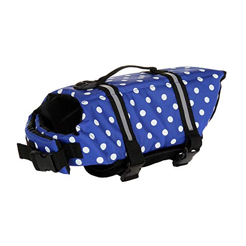 MISSMAO Schwimmmantel Hundeschwimmweste Schwimmweste Hunderettungsweste Rettungsweste Hundeweste Warnweste Dog Life Jacket Schwimmhilfe für Hunde Farbe 4 2XL von MISSMAO