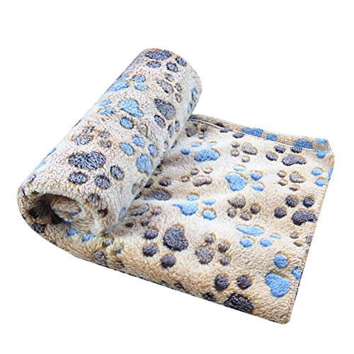 MISSMAO Super Softe Warme Hundedecke Fleece-Decke Tier Schlafdeck für Welpen Kätzchen Kaffee von MISSMAO