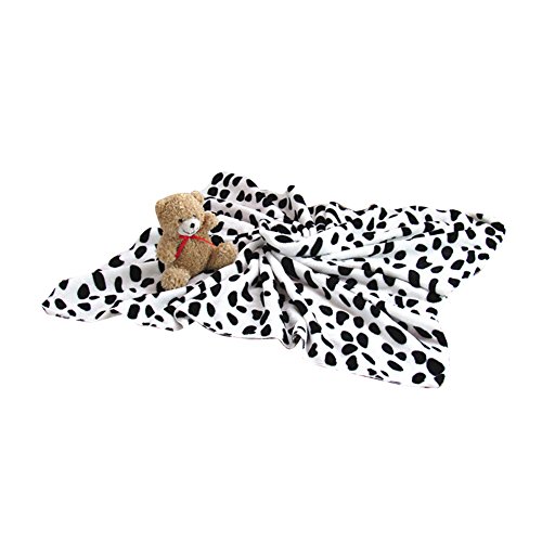 MISSMAO Weich Warm Decke für Haustierbetten Superweiches Fleece für Katzen und kleine Hunde mit Fleckenmuster Schwarz-Weiss MISSMAO Weich Warm Decke für Haustierbetten Superweiches Fleece für Katzen und kleine Hunde mit Fleckenmuster Schwarz-Weiss von MISSMAO