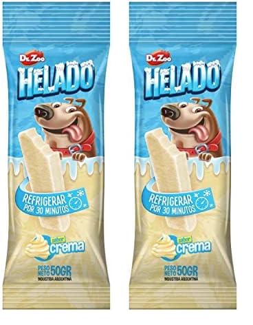 MISTER ZOO - EIS für Hunde, klein, groß und mittel, Premium Snacks für Hunde, Süßigkeiten, Erfrischungspreis, hergestellt in der EU, Inhalt 50 g (Banana Split) (Packung mit 2) von MISTER ZOO