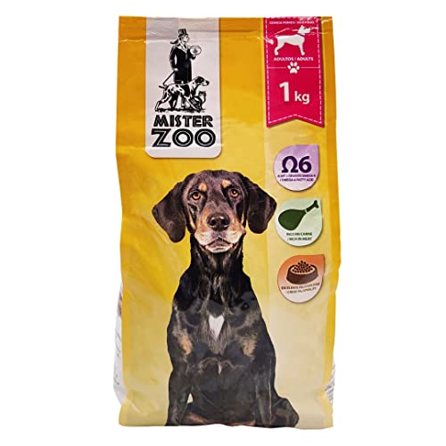 MISTER ZOO - Futter für Tiere Kroketten Katzenfutter für Hunde Hund Große Hunde reich an Omega-6 Umschlag von 1 kg von MISTER ZOO