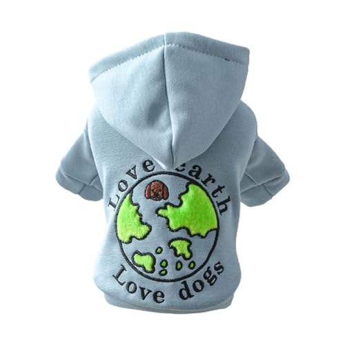 Hund Hoodie Für Große Hunde Weltkarte Liebe Erde Mantel Hund Bekleidung Frühling Hund Kleidung Für Hunde Outdoor Verwendung Hund Hoodies Für Kleine Hunde von MISUVRSE