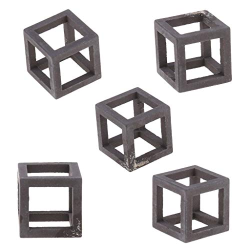 MISUVRSE 5-Pack Aquarium Höhle Kubikkeramische Ornamente Fisch Für Panzer Landschaft Zubehör Aus Versteck Garnelen Versteckteile von MISUVRSE