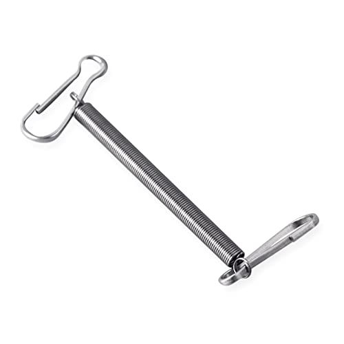 MISUVRSE Edelstahlfeder 7,9 cm Metall Ersatzfedern mit 2 Clips für Kleintiere Drahtkäfige Gesamtlänge 13 cm im Frühling mit Clips an beiden Enden von MISUVRSE