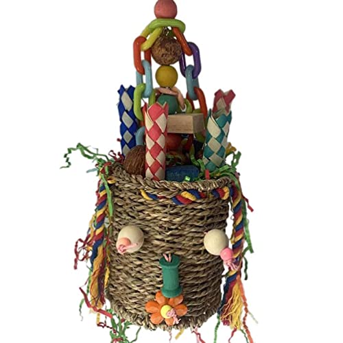MISUVRSE Kaubares Papageienspielzeug Vogel Futtersuche Spielzeug Korb Vogel Spielzeug Vogel Futtersuche Korb Vogelkäfig Spielzeug Vogel Reißen Spielzeug Vogel Futtersuche Spielzeug Für Nymphensittiche MISUVRSE Kaubares Papageienspielzeug Vogel Futtersuche Spielzeug Korb Vogel Spielzeug Vogel Futtersuche Korb Vogelkäfig Spielzeug Vogel Reißen Spielzeug Vogel Futtersuche Spielzeug Für Nymphensittiche von MISUVRSE