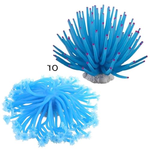 MISUVRSE Künstliche Seeanemone Weich Blau Künstliche Ornamente Aquarium Dekoration Silikon Meerespflanze Für Fische Für Tank Dekoration Aquarium Dekoration MISUVRSE Künstliche Seeanemone Weich Blau Künstliche Ornamente Aquarium Dekoration Silikon Meerespflanze Für Fische Für Tank Dekoration Aquarium Dekoration von MISUVRSE
