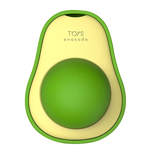 MISUVRSE Wandspielzeug Avocado Ball Spielzeug Zahnreinigung Natürlich Sicher Gesunde Wand Leckereien Drehbar Kauen Für Spielzeug 360° Wandspielzeug von MISUVRSE