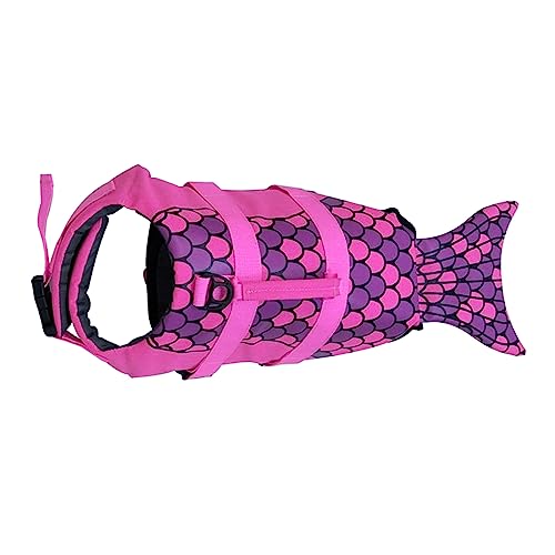 Rettungsweste für Haustiere, mit hohem Auftrieb, verstellbare Ripstop-Schwimmweste, Outdoor-Schwimmweste, Bootfahren, Kleidung für Hunde, leicht von MISUVRSE