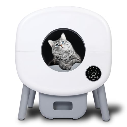 ELFIL Automatische Katzenstreu Toilette Selbstreinigend – Intelligente Katzentoilette mit App Steuerung, Geruchsentfernung & Sicherheitssensor – Großes elektrisches Katzenklo für den Innenbereich ELFIL Automatische Katzenstreu Toilette Selbstreinigend – Intelligente Katzentoilette mit App Steuerung, Geruchsentfernung & Sicherheitssensor – Großes elektrisches Katzenklo für den Innenbereich von MIT LIEBE ELFIL