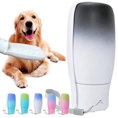 MITOCAPY Faltbare tragbare Hunde-Wasserflasche, lebensmittelechter Kunststoff, Wassernapf-Spender mit Trink-Futterspender, hochtemperaturbeständiges Hundezubehör für Outdoor, Reisen (540 ml, Schwarz MITOCAPY Faltbare tragbare Hunde-Wasserflasche, lebensmittelechter Kunststoff, Wassernapf-Spender mit Trink-Futterspender, hochtemperaturbeständiges Hundezubehör für Outdoor, Reisen (540 ml, Schwarz von MITOCAPY
