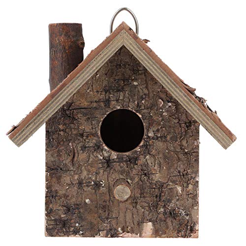 Vogelhaus-Vogelhaus-Kiste, Mehrzweck-Hängetasche, natürliches Holz, rustikales Holzscheunen-Design, DIY-Bastelzubehör für Heidelvögel, Finken, Küken, Schwalben, Spechte Vogelhaus-Vogelhaus-Kiste, Mehrzweck-Hängetasche, natürliches Holz, rustikales Holzscheunen-Design, DIY-Bastelzubehör für Heidelvögel, Finken, Küken, Schwalben, Spechte von MIVALO