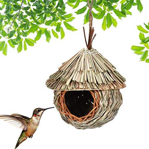 Vogelhaus-Vogelhaus-Kiste, handgewebtes Vogelhaus, Mini-Vogelhaus, hängende Holz-Vogelbox, Igelhaus, manuelles Gewebe für die Anwendung im Garten, im Freien, Heimdekoration Vogelhaus-Vogelhaus-Kiste, handgewebtes Vogelhaus, Mini-Vogelhaus, hängende Holz-Vogelbox, Igelhaus, manuelles Gewebe für die Anwendung im Garten, im Freien, Heimdekoration von MIVALO