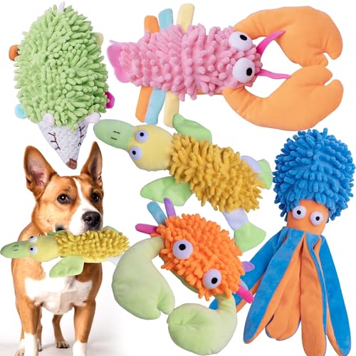 MIXCOTIA Quietschspielzeug für mittelgroße und große Hunde, 5 Stück MIXCOTIA Quietschspielzeug für mittelgroße und große Hunde, 5 Stück von MIXCOTIA