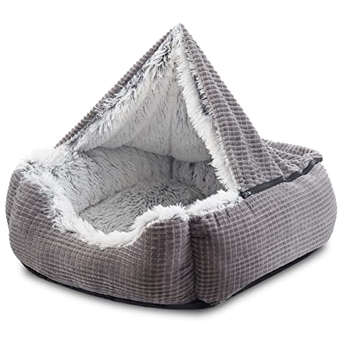 MIXJOY Hundebetten für große, mittelgroße und kleine Hunde, rechteckige Höhle mit Kapuze, Welpenbett, luxuriöses orthopädisches Katzenbett für Indoor-Katzen, Wärme und maschinenwaschbar (88,9 cm, MIXJOY Hundebetten für große, mittelgroße und kleine Hunde, rechteckige Höhle mit Kapuze, Welpenbett, luxuriöses orthopädisches Katzenbett für Indoor-Katzen, Wärme und maschinenwaschbar (88,9 cm, von MIXJOY