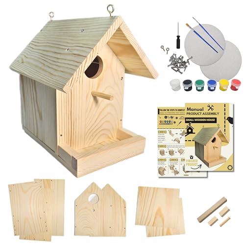 MIXUMON Premium Vogelhaus Bausatz aus Holz - Bauen Sie es selbst Vogelhaus für alle Altersgruppen - Holzbearbeitung Handwerk & DIY Vogelhäuser - Vogelhaus-Bausätze für Erwachsene zum Bauen MIXUMON Premium Vogelhaus Bausatz aus Holz - Bauen Sie es selbst Vogelhaus für alle Altersgruppen - Holzbearbeitung Handwerk & DIY Vogelhäuser - Vogelhaus-Bausätze für Erwachsene zum Bauen von MIXUMON