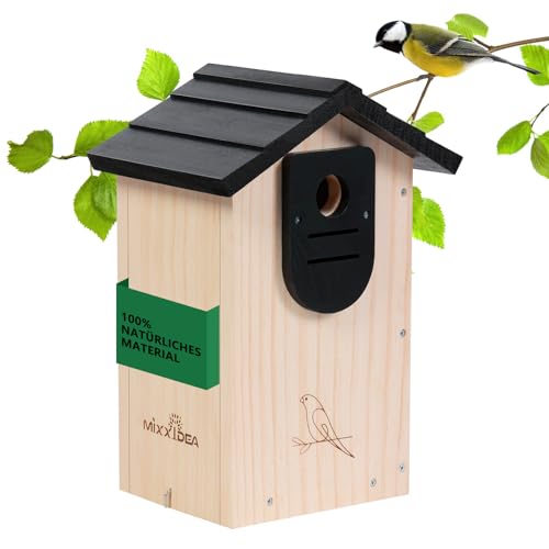 MIXXIDEA Vogelhaus aus Zedernholz, Vogelhaus aus Holz für den Außenbereich, Kolibrihaus für den Außenbereich, mit Stabiler Struktur, für Garten Hinterhof Terrasse von MIXXIDEA